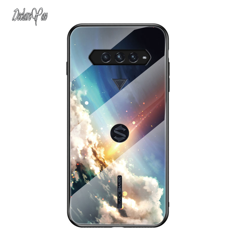 für Black Shark 5 RS Glasgehäuse DECLAREYAO Luxury Ultra Slim Hard Mirror Tempered Glass Coque für Black Shark 3 4 5 Pro_voghion.com