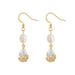 Women's Rice Grain Freshwater Pearl & Zircon Water Drop Earrings - French Elegant Temperament | Korean Fashion Commuting Ear Jewelry_voghion.com