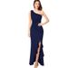 Ladies Sexy Slash Neck Ruched Evening Dresses Women Irregular Ruffles Formal Dress Slim Bodycon Solid Prom Dresses Evening Party_voghion.com