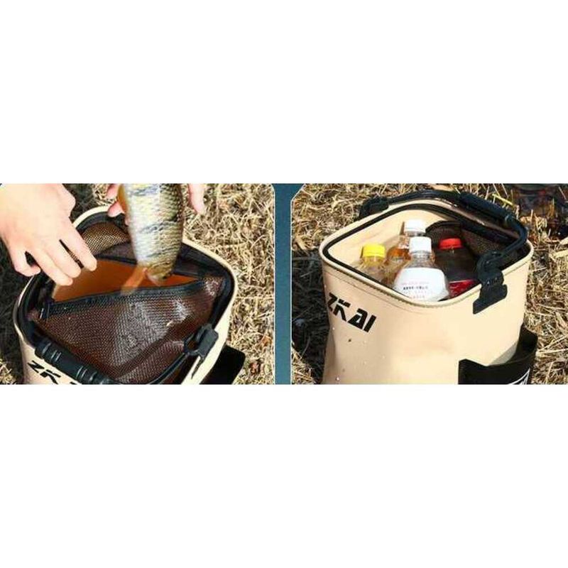 Collapsible Multi-Functional Water Fishing, Portable Wear-Resistant Handheld Bucket For Lure And Wild Fishing_voghion.com