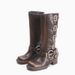 Knight boots chunky heel mid-height new square head motorcycle boots_voghion.com