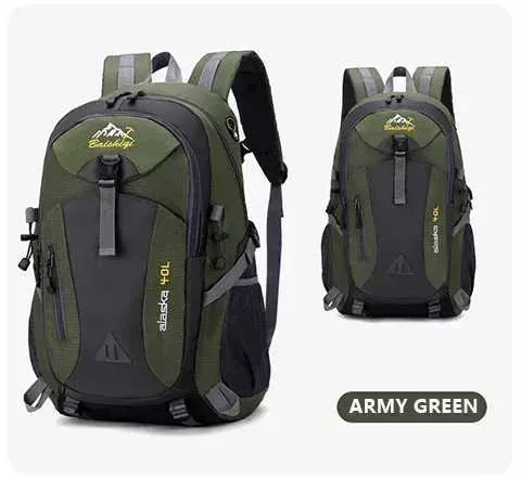 40 L lielas ietilpības āra pārgājienu mugursoma zēniem un meitenēm ūdensnecaurlaidīga atstarojoša brīvā laika mugursomaC241031_voghion.com