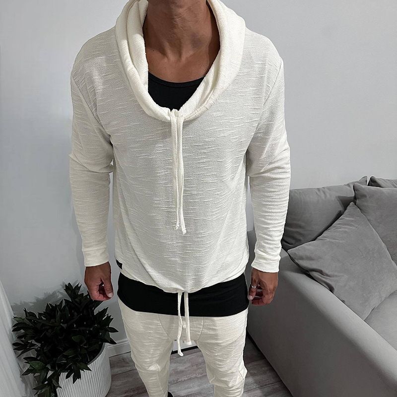 Pantaloni sportivi casual da uomo, con cappuccio e maniche lunghe, nuovi per autunno e inverno_voghion.com