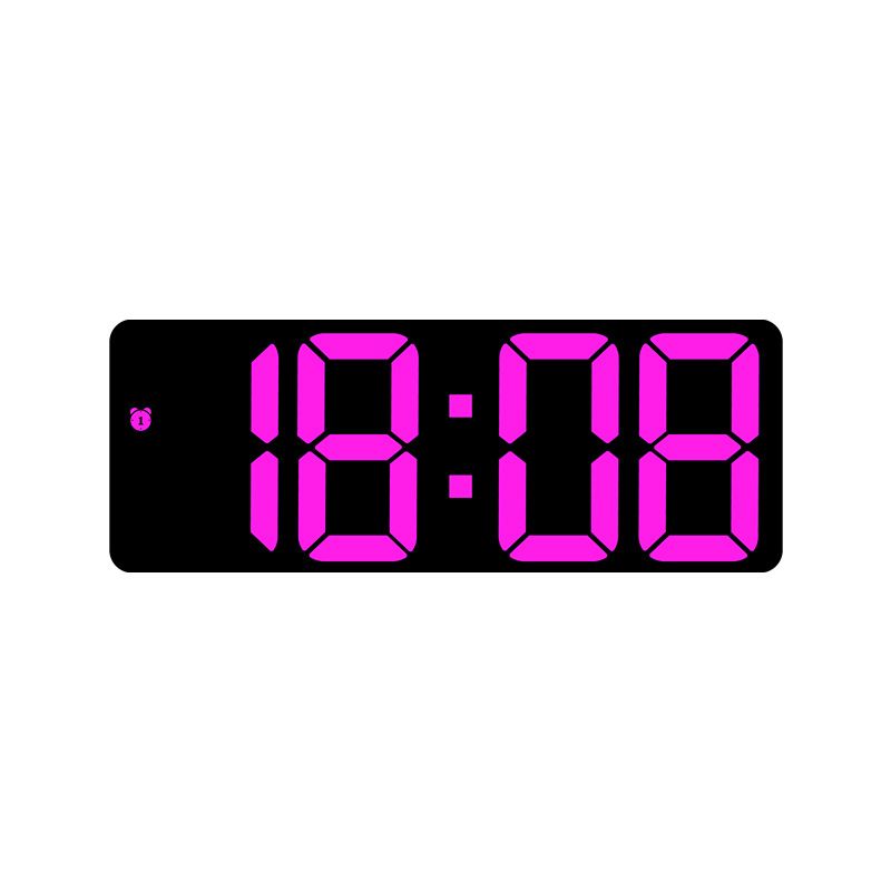 RYYD Digital Mirror Clock - Personalized Alarm|Large LED Display|EU Plug_voghion.com