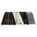 Women's 2023 autumn new lazy style round neck loose four-color contrasting woolen coat_voghion.com