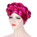 cappello turbante intrecciato in seta brillante, berretto chemioterapico musulmano in spugna tridimensionale intrecciata, berretto per capelli nascosto_voghion.com