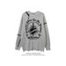 "Korean-Inspired Patterned Crewneck Sweater – Oversized Men's Pullover For Autumn & Winter (Grey/Black, Sizes M-3XL)"_voghion.com