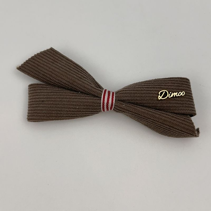 Cerchietto per capelli con teschio alto a forma di cuore retrò autunno e inverno color caffè, stile coreano, fermaglio per capelli con fiocco e bottone di alta qualità, nuovo stile_voghion.com