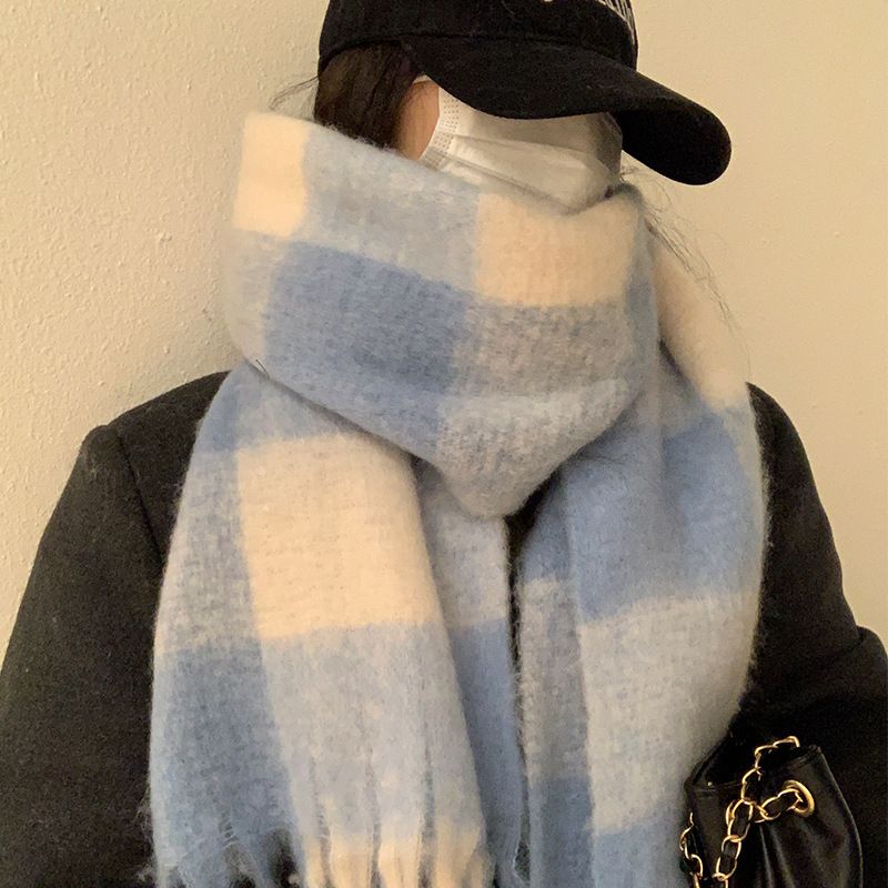 Sciarpa scozzese invernale Ms. 2025, versatile, calda e spessa, in cashmere_voghion.com