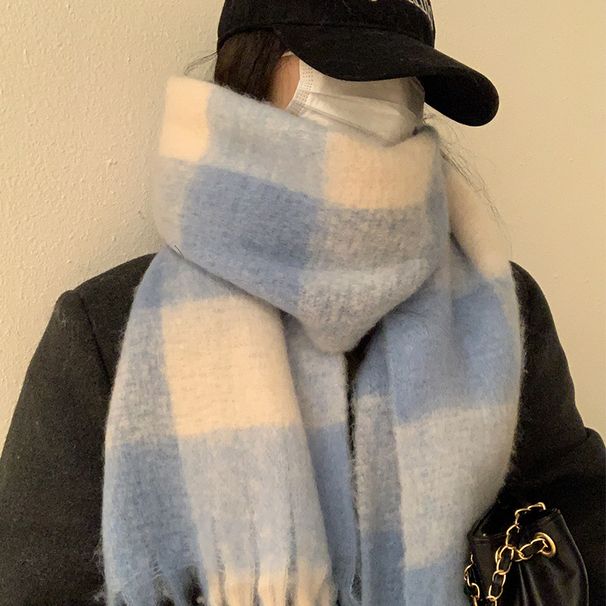 Sciarpa scozzese invernale Ms. 2025, versatile, calda e spessa, in cashmere_voghion.com