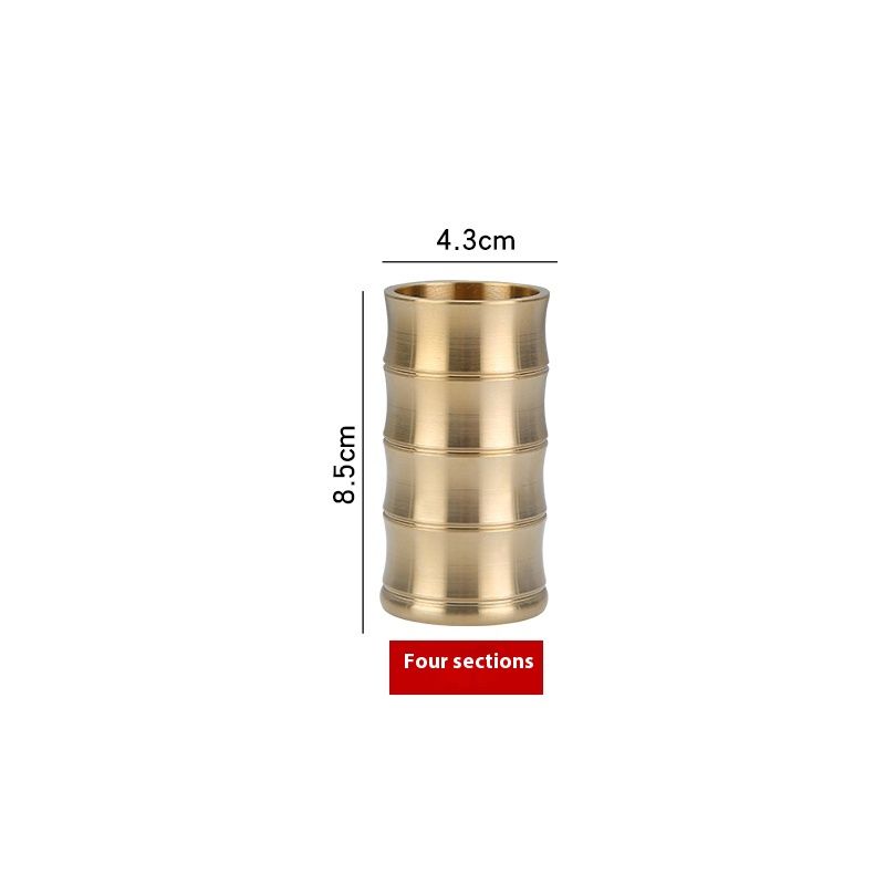 Copper Solid copper pen holder Desk craft gift ornament Large quantity can be customized_voghion.com