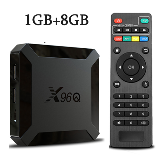 Hurtig levering X96Q Android 10.0 Smart TV BOX 2GB 16GB Allwinner H313 Quad Core 2.4G WIFI 4K VS X96 Mini Set Top Box 1GB 8GB_voghion.com