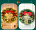 Decorative Wreath Photo Prop Scene Setup Vine Christmas Tree Ornament Peripheral Wall Door Hanging_voghion.com