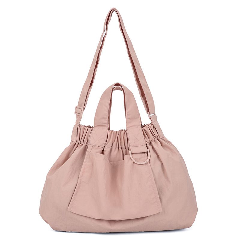 Singapore New Dumpling Foldable Portable Soft Nylon Handbag Unisex Large Capacity Crossbody Bag_voghion.com