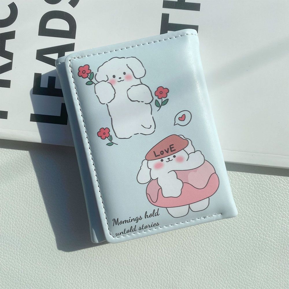 Coin Purses & Holders Wallet Ladies Short Three Fold Cute Large Capacity Student Card Holder Children's Mini Coin Purse_voghion.com