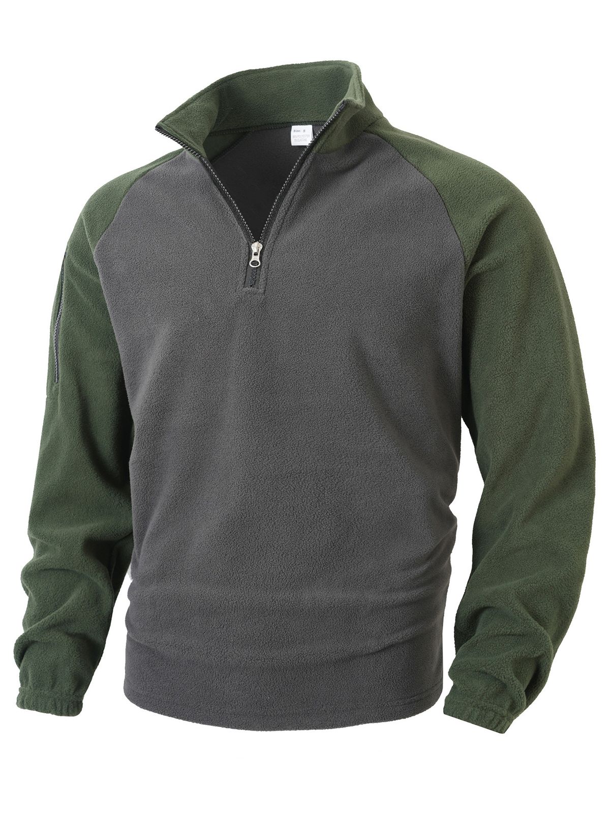 Sudadera con capucha y cremallera para hombre, de forro polar, estilo urbano informal._voghion.com