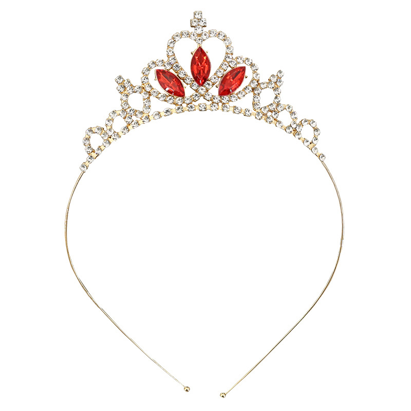Grenzüberschreitender Kopfschmuck aus Legierung für Mädchen, Geburtstagsgeschenk, Haarschmuck für Mädchen, Krone, modisches Stirnband, Prinzessin, süße Performance-Krone_voghion.com
