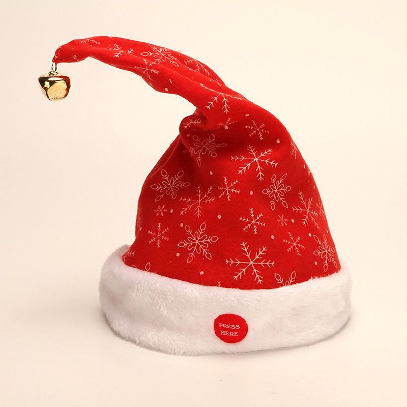 Christmas Funny Electric Hat With Moving Music - Festive Light-Up Santa Hat For Kids & Adults - Cartoon Holiday Party Decoration_voghion.com