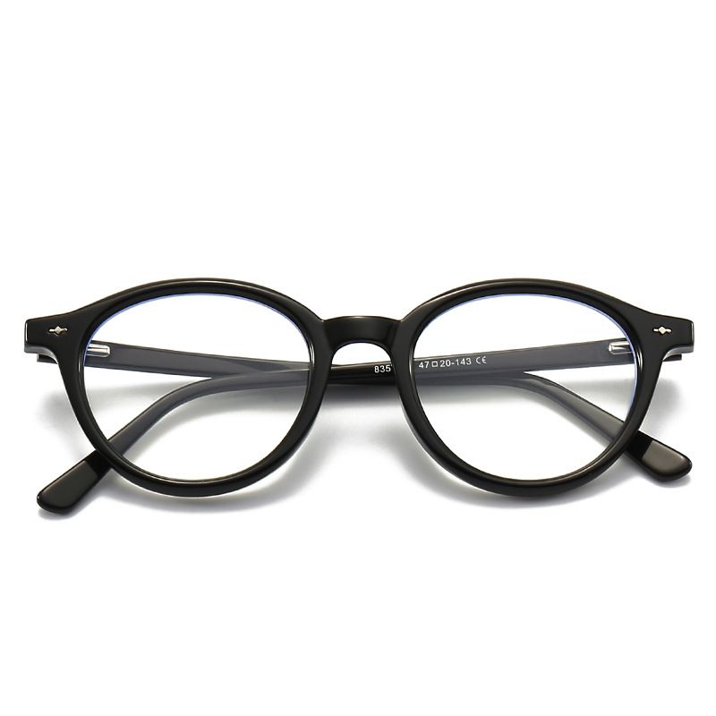 Nuovo 8357 Elastic Leg Round Uomo e Donna Universale TR90 Montatura Anti Luce Blu Occhiali da Vista Specchio Piatto_voghion.com