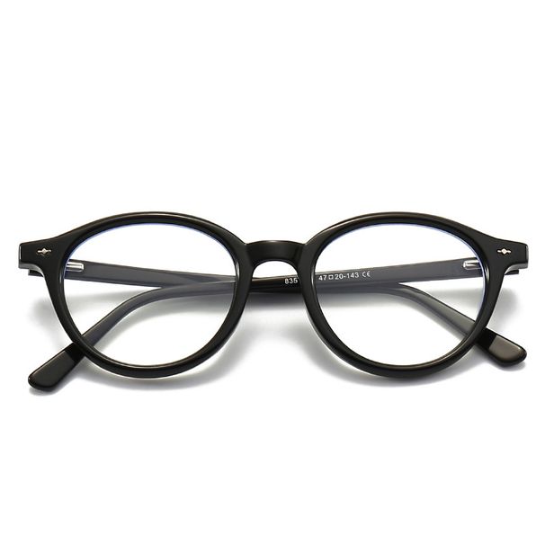 Nuovo 8357 Elastic Leg Round Uomo e Donna Universale TR90 Montatura Anti Luce Blu Occhiali da Vista Specchio Piatto_voghion.com