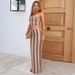 041770Freet 2025 Summer New Crop Backless Color Woven Tube Top Dress Set For Women_voghion.com