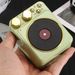 Mao Shan Wang Record Player T10 Bluetooth Speaker Portable Wireless Speaker Retro Wood Grain Creative Small Speaker FM Gift_voghion.com