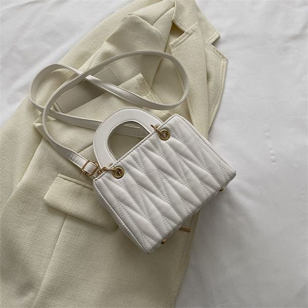 Trendy Textur Für Frauen 2023 Neue Mode Handheld Daifei Kleine Quadratische Tasche Einfache Umhängetasche_voghion.com