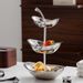 Stainless Steel Living Room Coffee Table Creative Multi-layer Three-layer Double-layer Snack Display Fruit Plate_voghion.com