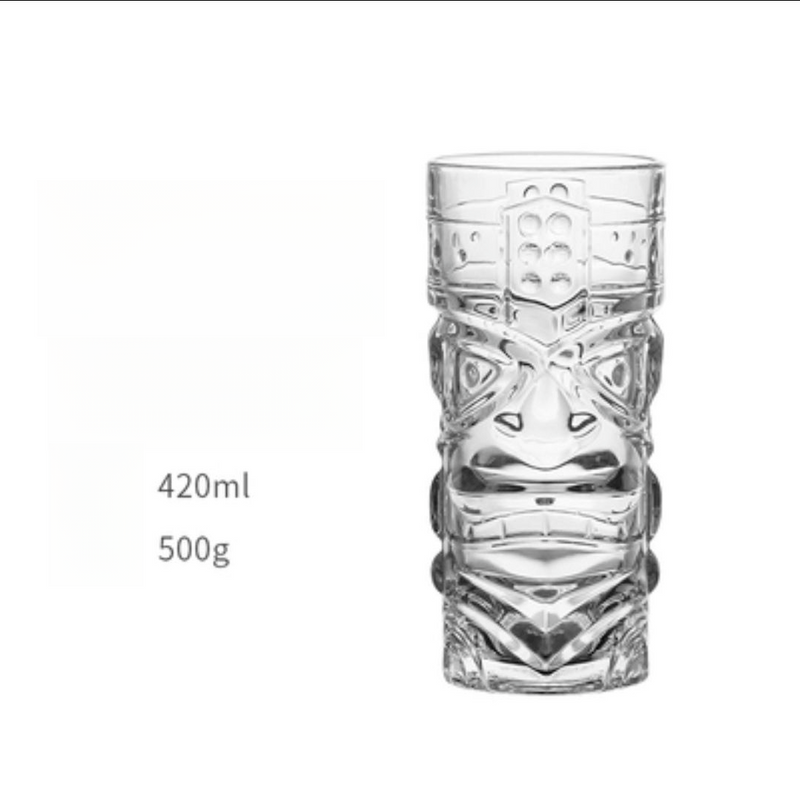 Lead-Free Internet Celebrity Bar Tiki Cocktail Ghost Face Juice Cold Drink Beverage Glass Smoothie Cup_voghion.com