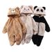 Entzückender Fleece-Overall mit Tiermotiven für Mutter und Kind – Panda-, Hasen- und Bärendesigns – Gemütliches Winter- und Herbstoutfit für Neugeborene (0–12 Monate)_voghion.com