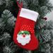 Kuscheliges Flanell-Weihnachtsstrümpfe-Set – Kleine festliche Socken mit Weihnachtsmann-, Schneemann- und Rentiermotiven für Weihnachtsdekoration und Süßigkeitengeschenke_voghion.com