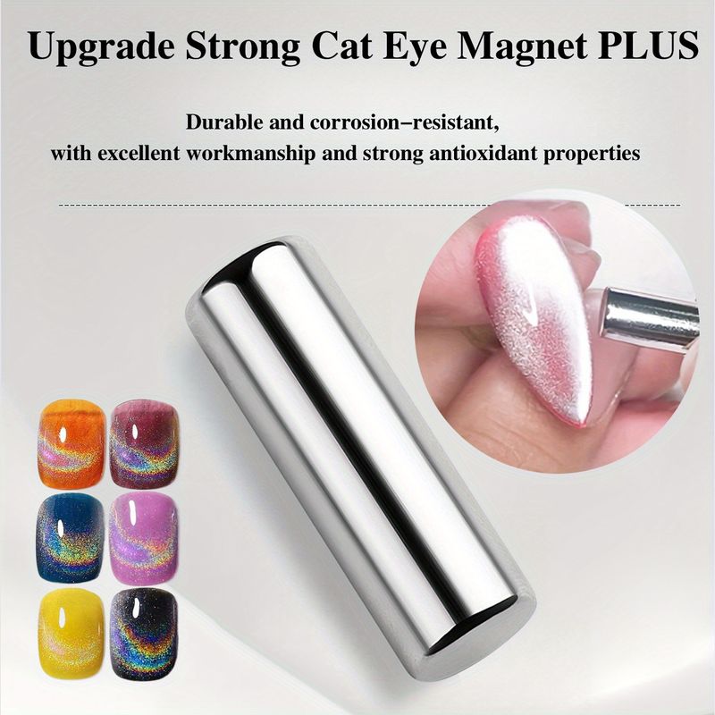 Penna magnetica rotonda per unghie Cat Eye Gel da 3x0,7 cm per smalto in gel 3D Cat Eye Nails Painting Strong Magnet Stick Manicure Strumenti fai da te_voghion.com
