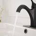 Single Handle Single Hole Farmhouse Bathroom Faucet Bathroom Drip-Free Vanity RV Sink Faucet In Matte Black_voghion.com