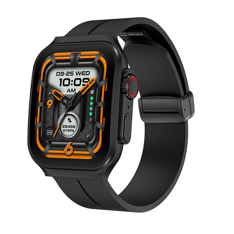 Smartwatch OA88 z zakrzywionym ekranem AMOLED i funkcją Bluetooth, monitorujący tętno, ciśnienie krwi, tlen we krwi i temperaturę ciała._voghion.com