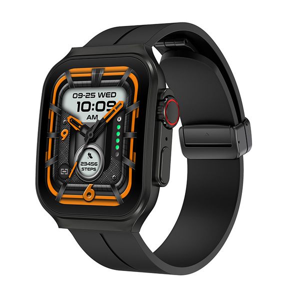 Smartwatch OA88 z zakrzywionym ekranem AMOLED i funkcją Bluetooth, monitorujący tętno, ciśnienie krwi, tlen we krwi i temperaturę ciała._voghion.com