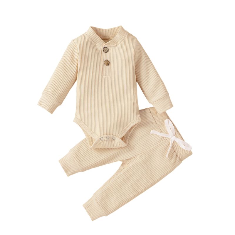 Abbigliamento per bambini Tuta a due pezzi a maniche lunghe per bambini autunnali e invernali per ragazzi e ragazze con base pantaloni_voghion.com