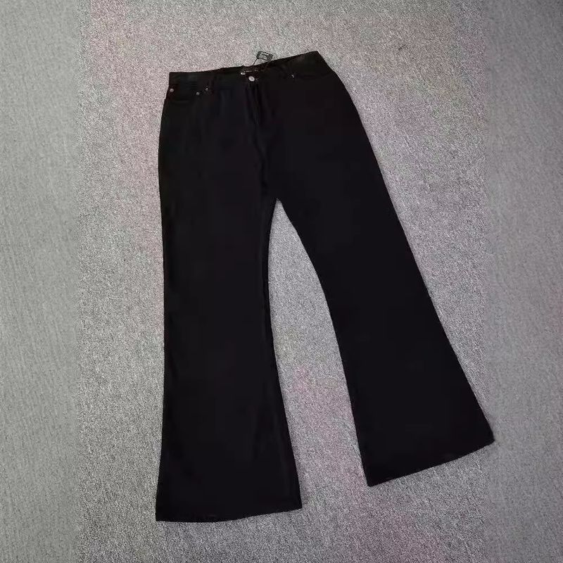 Vêtements pour hommes Cleanfit High Street American Vibe Slim Paris Scimitar Bootcut Straight Flared Jean noir pour hommes_voghion.com