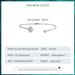 Bracciale aperto Clover, bracciale in argento sterling 925 per donna_voghion.com