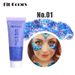 Stage Makeup Gel Mermaid Scale Face Body Lips Sequins Eye Shadow Colorful Polarization_voghion.com