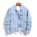 Pulse Pulse Ripped Slim Fit Jean Outerwear Men's Denim Jacket_voghion.com