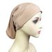 Cappello da donna Hijab in cotone modal con due estremità attraverso un foulard da donna traspirante e confortevole in tinta unita_voghion.com