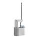 Set scopino per WC da parete – Pulizia profonda a 360°, design anti-schizzi con supporto, bianco/grigio_voghion.com