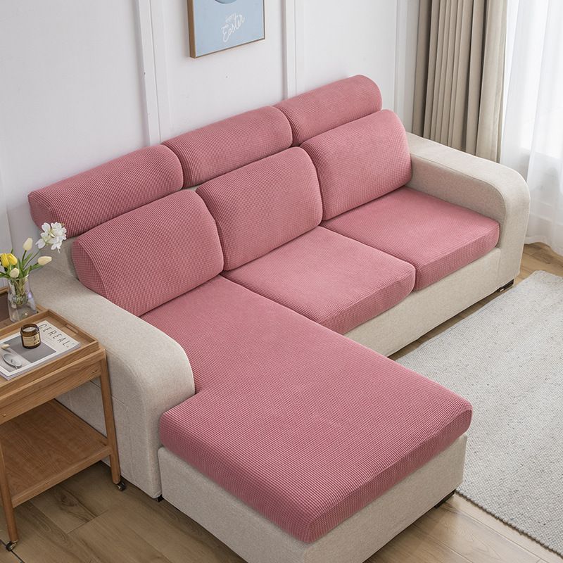 Copridivano in poliestere di alta qualità – Elastico e traspirante, adatto per divani componibili/a L, angoli antiscivolo_voghion.com