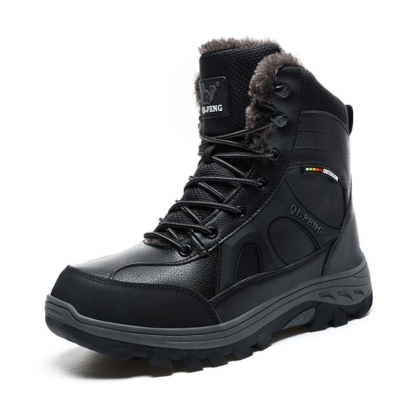 Plus-size breathable tactical boots Outdoor walking wear-resistant training combat boots High-top military boots Cotton shoes_voghion.com