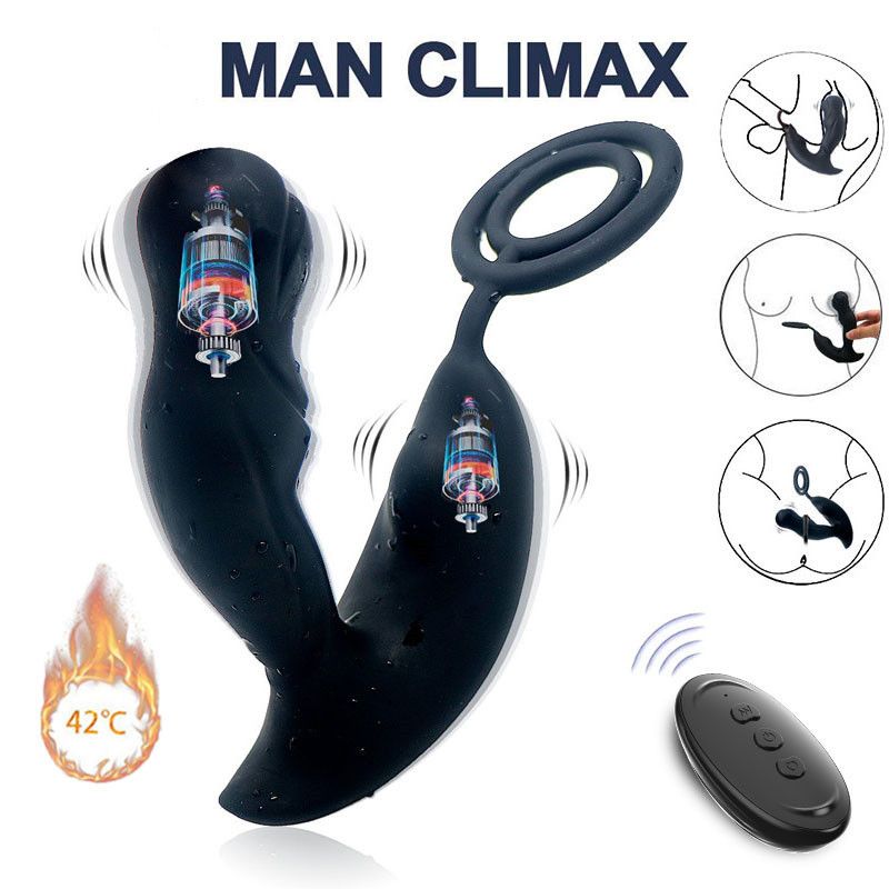 Prostata-Massagegerät, männlich, erhitzend, Aal-Vibrator mit Verzögerung, Ejakulation, Rig, Buttplug, Aal-Vibratoren, Erwachsene, Sex für Erwachsene_voghion.com