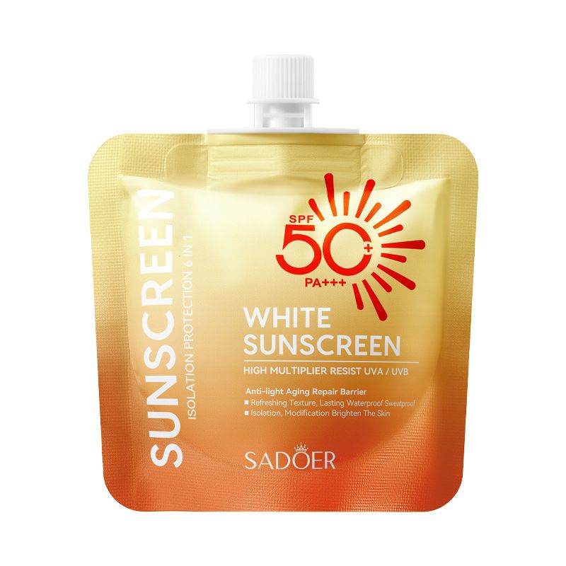 SADOER High-power UV Resistant And Non Greasy Sunscreen, All In English_voghion.com