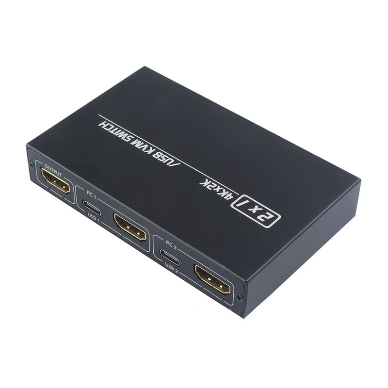 Xinweiqing Box Compact Size Transfer Data Metal 2 in 1 USB HDMI Cable Switch for Home_voghion.com