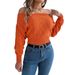 Autumn Winter Casual Solid Color Off-Shoulder Long Sleeve Pullover Sweater Women's Fashion_voghion.com