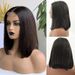 14A Double Drawn 200% Dichte Brasilianische 2*6 Kim Closure Bob Double Drawn Hair Bone Seidige glatte Echthaarperücken_voghion.com