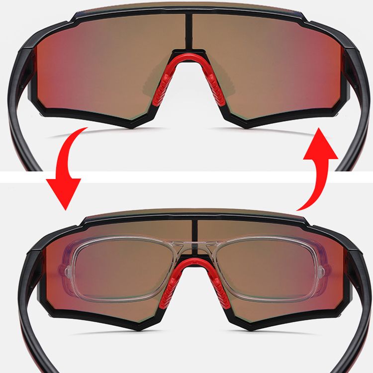 2024 új futó rövidlátás négyzet alakú napszemüveg keret nélküli polarizált férfi női sport napszemüveg kerékpározáshoz_voghion.com